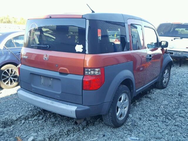 5J6YH28504L013773 - 2004 HONDA ELEMENT EX ORANGE photo 4