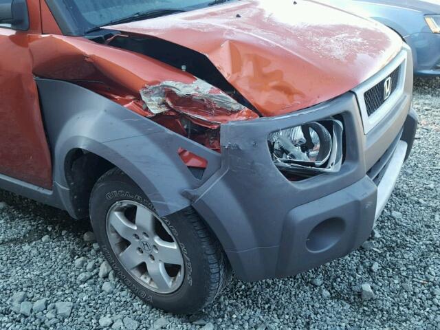 5J6YH28504L013773 - 2004 HONDA ELEMENT EX ORANGE photo 9