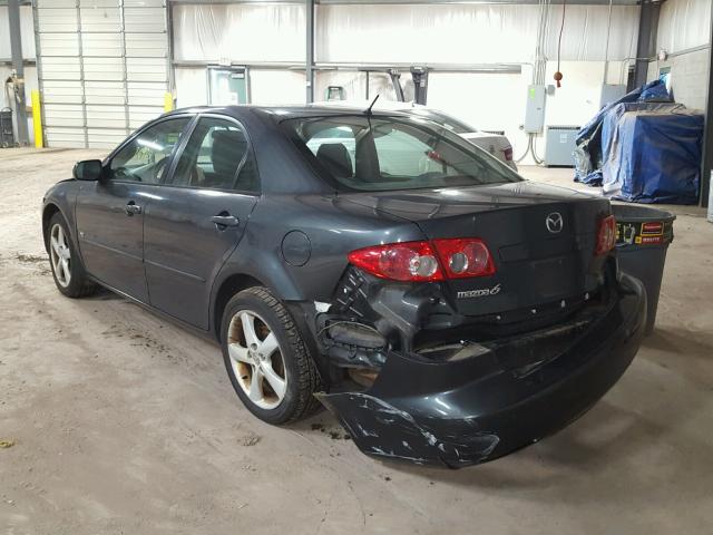 1YVFP80D445N76734 - 2004 MAZDA 6 S GRAY photo 3