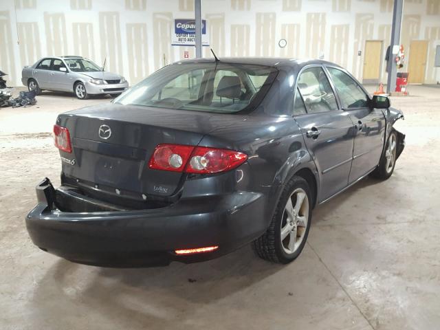 1YVFP80D445N76734 - 2004 MAZDA 6 S GRAY photo 4