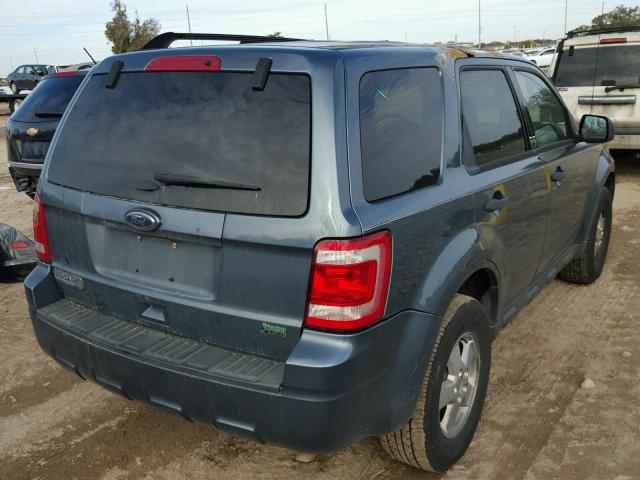 1FMCU0DG9BKA87375 - 2011 FORD ESCAPE XLT BLUE photo 4