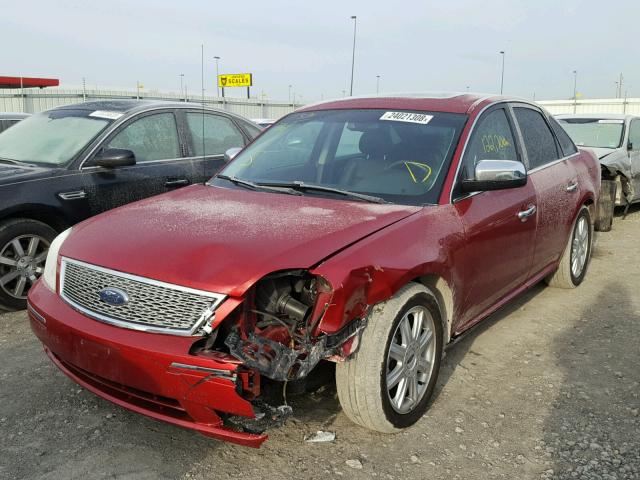 1FAHP25137G140708 - 2007 FORD FIVE HUNDR RED photo 2