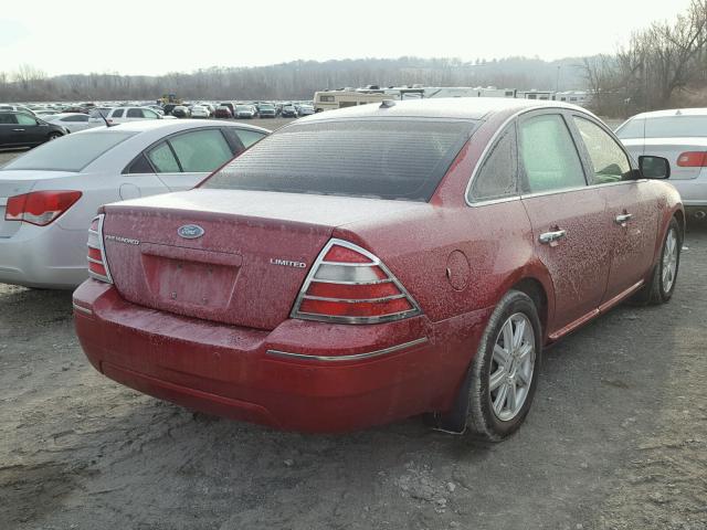 1FAHP25137G140708 - 2007 FORD FIVE HUNDR RED photo 4