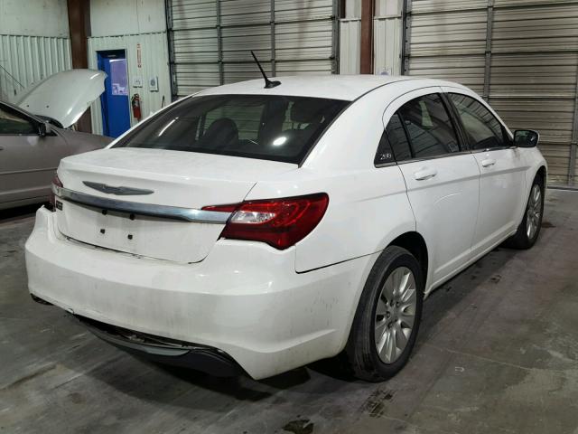 1C3CCBAB9DN561598 - 2013 CHRYSLER 200 LX WHITE photo 4