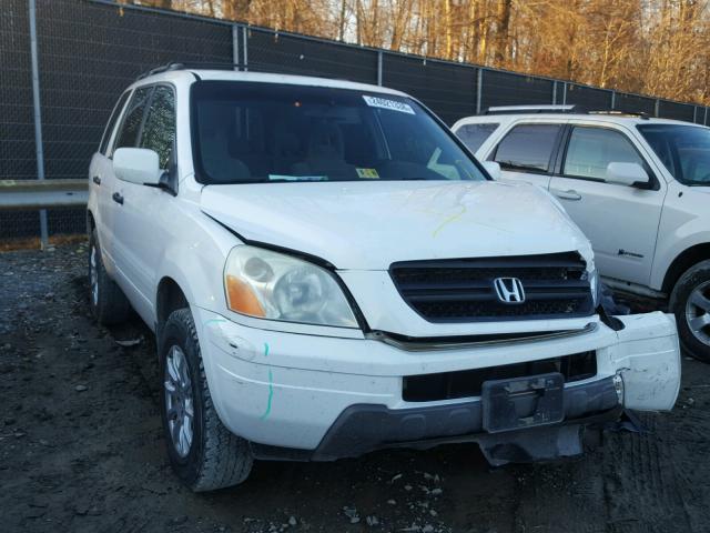 2HKYF18483H543649 - 2003 HONDA PILOT EX WHITE photo 1