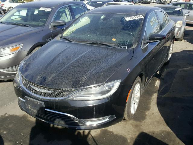 1C3CCCAB3FN628365 - 2015 CHRYSLER 200 LIMITE BLACK photo 2