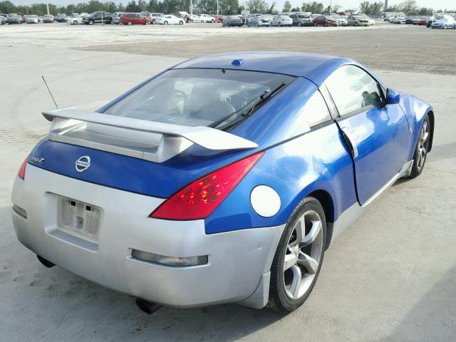 JN1AZ34E36M350762 - 2006 NISSAN 350Z COUPE BLUE photo 4