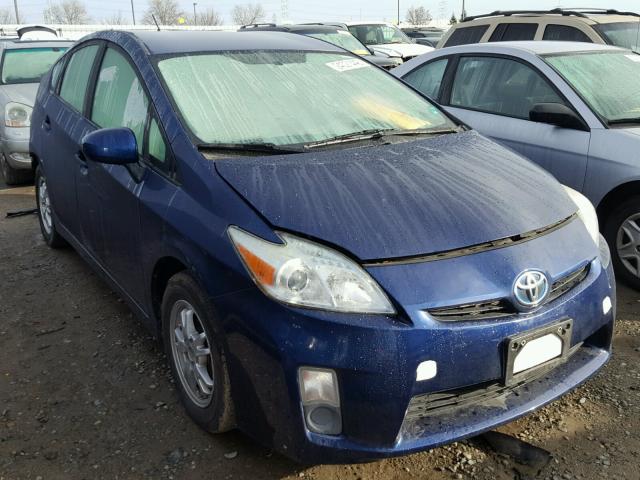 JTDKN3DU4A0007110 - 2010 TOYOTA PRIUS BLUE photo 1