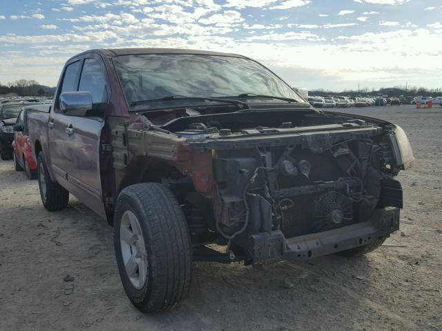 1N6AA07A94N590494 - 2004 NISSAN TITAN XE RED photo 1