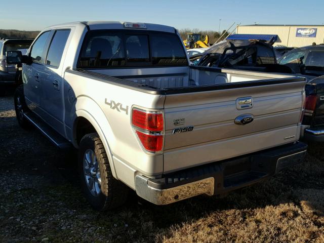 1FTFW1EF5DKD33817 - 2013 FORD F150 SUPER SILVER photo 3