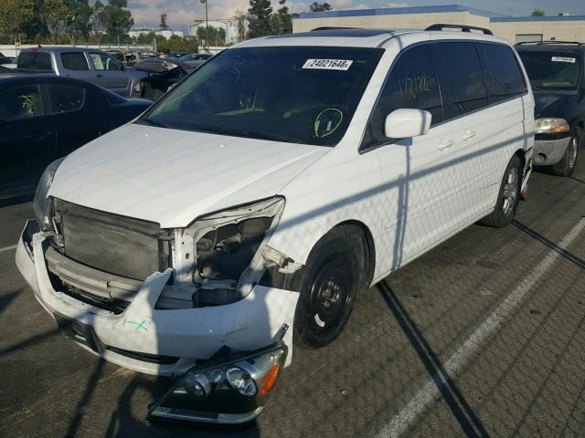 5FNRL38665B415907 - 2005 HONDA ODYSSEY EX WHITE photo 2