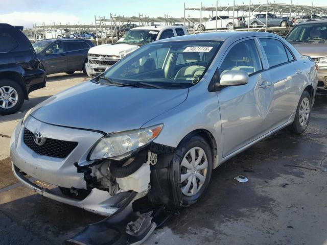 JTDBL40E69J003480 - 2009 TOYOTA COROLLA BA SILVER photo 2