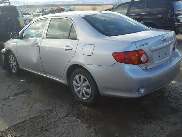 JTDBL40E69J003480 - 2009 TOYOTA COROLLA BA SILVER photo 3