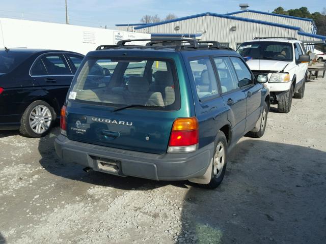 JF1SF6359YH726590 - 2000 SUBARU FORESTER L GREEN photo 4