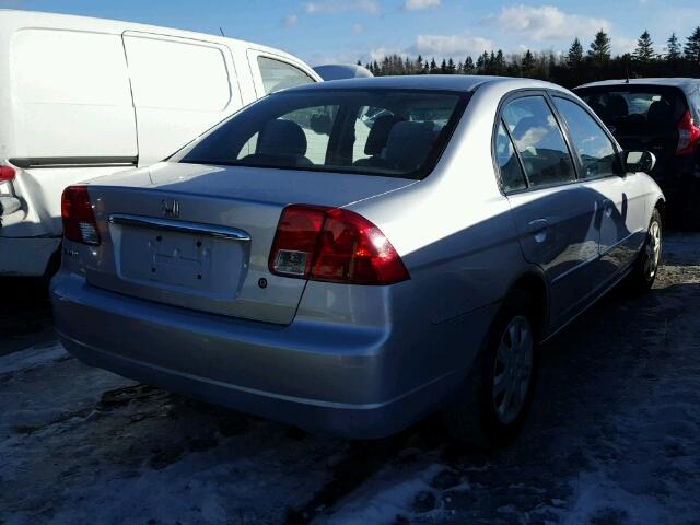 2HGES16693H941983 - 2003 HONDA CIVIC LX SILVER photo 4