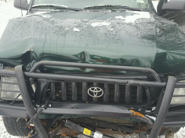 5TEPM62N12Z043778 - 2002 TOYOTA TACOMA GREEN photo 7