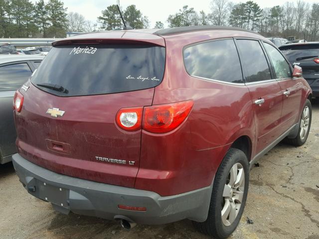 1GNLRFED7AJ229571 - 2010 CHEVROLET TRAVERSE L MAROON photo 4