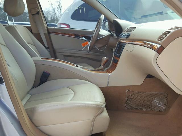 WDBUF22X87B096656 - 2007 MERCEDES-BENZ E 320 CDI BEIGE photo 5