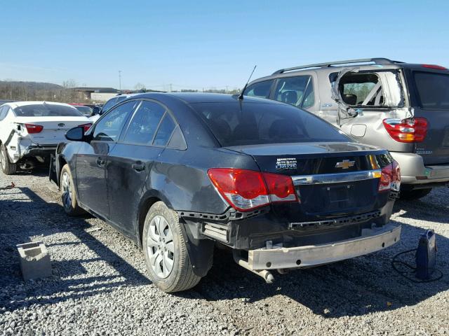 1G1PA5SHXD7305281 - 2013 CHEVROLET CRUZE LS BLACK photo 3