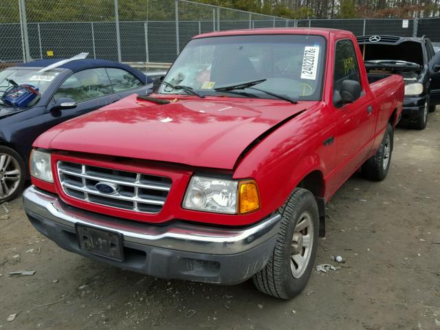 1FTYR10D63TA19365 - 2003 FORD RANGER RED photo 2