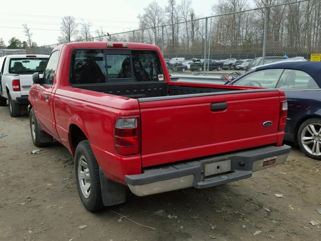 1FTYR10D63TA19365 - 2003 FORD RANGER RED photo 3