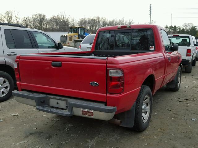 1FTYR10D63TA19365 - 2003 FORD RANGER RED photo 4