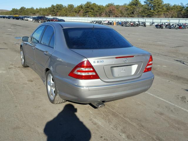 WDBRF52HX6F743520 - 2006 MERCEDES-BENZ C GENERATI TAN photo 3