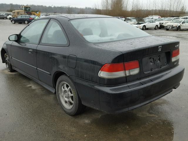 1HGEJ7220YL058230 - 2000 HONDA CIVIC HX BLACK photo 3