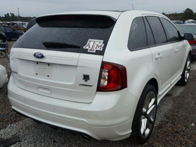 2FMDK3AK4CBA40786 - 2012 FORD EDGE SPORT WHITE photo 4