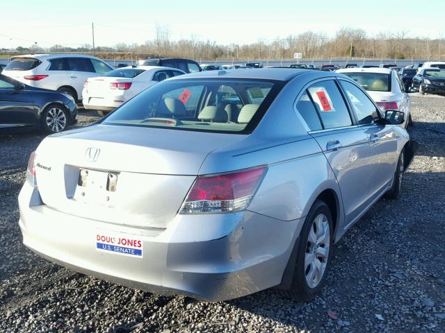 1HGCP26838A055597 - 2008 HONDA ACCORD EXL SILVER photo 4