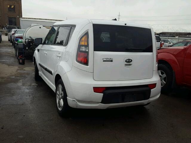 KNDJT2A27B7704942 - 2011 KIA SOUL + WHITE photo 3