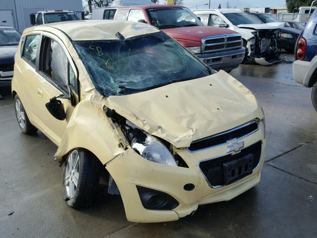 KL8CB6S97EC440818 - 2014 CHEVROLET SPARK LS YELLOW photo 1