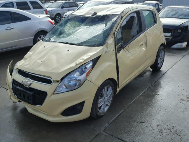 KL8CB6S97EC440818 - 2014 CHEVROLET SPARK LS YELLOW photo 2