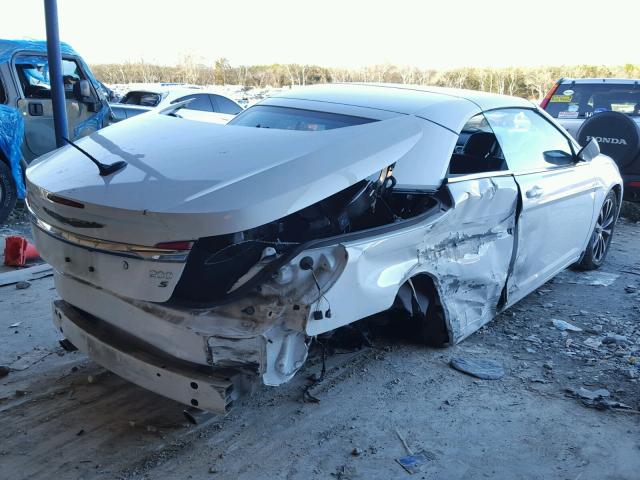 1C3BCBGG6CN186850 - 2012 CHRYSLER 200 S 白色 照片 4