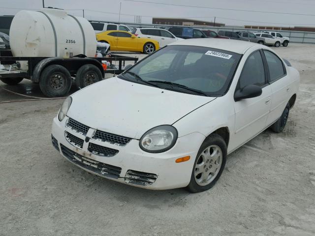 1B3ES56C85D179906 - 2005 DODGE NEON SXT WHITE photo 2