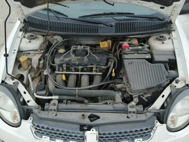 1B3ES56C85D179906 - 2005 DODGE NEON SXT WHITE photo 7