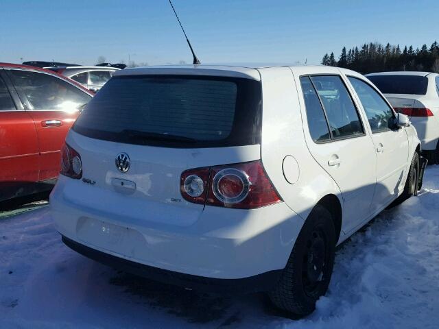 9BWEL41J294023982 - 2009 VOLKSWAGEN CITY GOLF WHITE photo 4