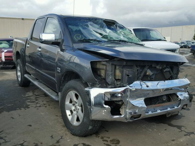 1N6AA07B64N543674 - 2004 NISSAN TITAN XE GRAY photo 1