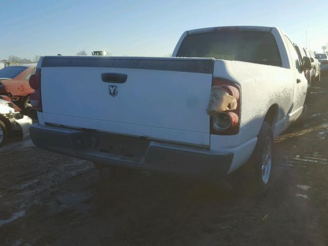 1D7HA16K28J177742 - 2008 DODGE RAM 1500 S WHITE photo 4