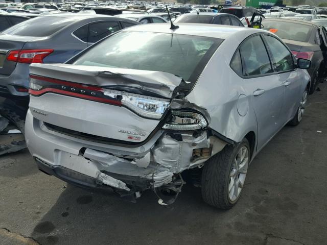 1C3CDFBH9DD290474 - 2013 DODGE DART SXT SILVER photo 4