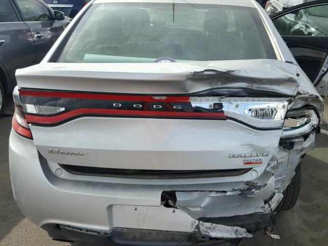 1C3CDFBH9DD290474 - 2013 DODGE DART SXT SILVER photo 9