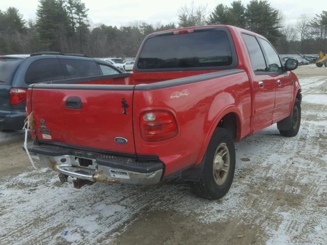 1FTRW08L41KE26459 - 2001 FORD F150 SUPER RED photo 4