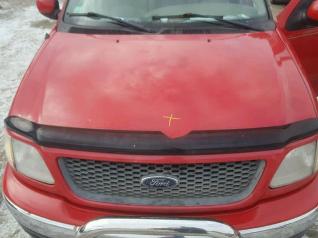 1FTRW08L41KE26459 - 2001 FORD F150 SUPER RED photo 7