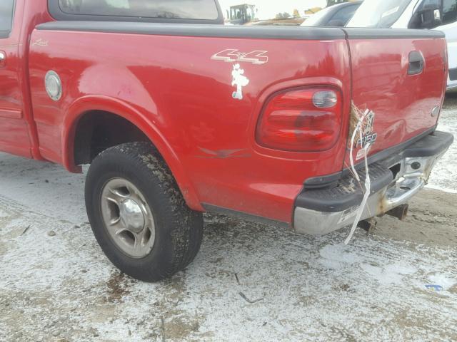 1FTRW08L41KE26459 - 2001 FORD F150 SUPER RED photo 9