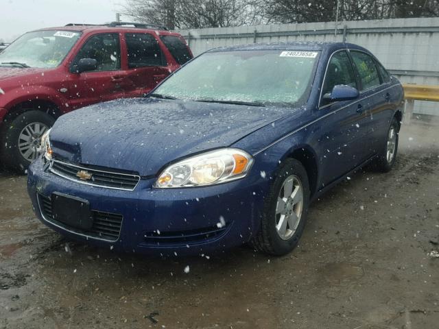 2G1WT58K181212449 - 2008 CHEVROLET IMPALA LT BLUE photo 2