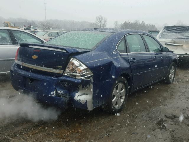 2G1WT58K181212449 - 2008 CHEVROLET IMPALA LT BLUE photo 4