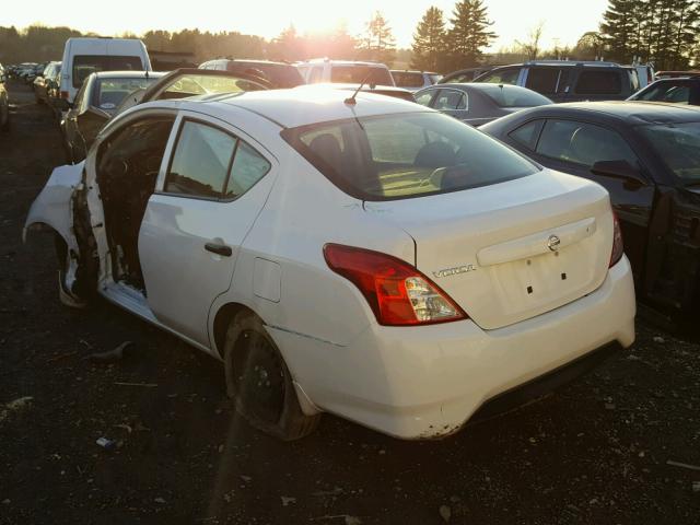 3N1CN7APXFL874552 - 2015 NISSAN VERSA S WHITE photo 3