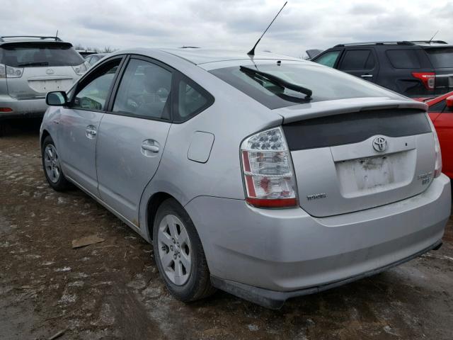 JTDKB20U663174681 - 2006 TOYOTA PRIUS SILVER photo 3