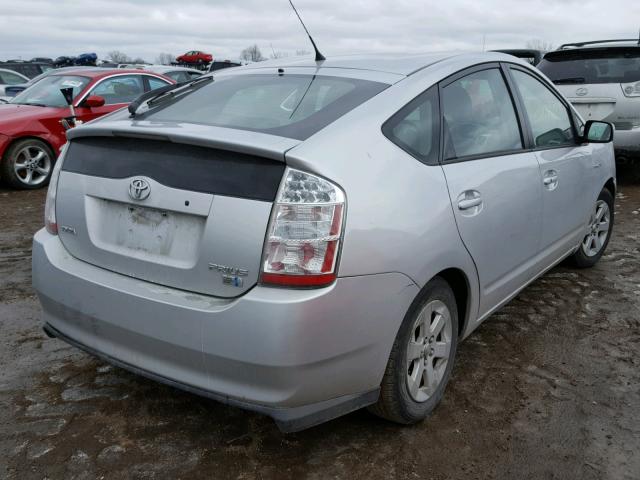 JTDKB20U663174681 - 2006 TOYOTA PRIUS SILVER photo 4