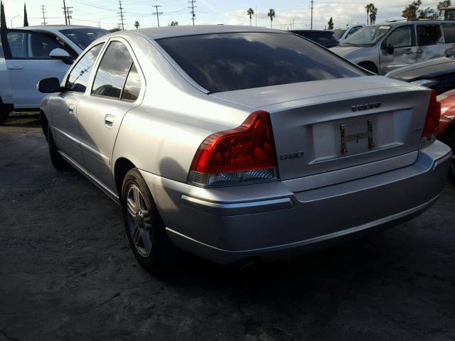 YV1RS592172612915 - 2007 VOLVO S60 2.5T GRAY photo 3